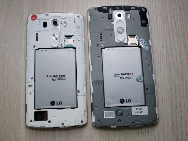 LG G3 và LG G3 Screen đều sử dụng viên pin 3.000 mAh nhưng do màn hình lớn hơn nên thời lượng pin của G3 Screen có thể sẽ không tốt bằng.