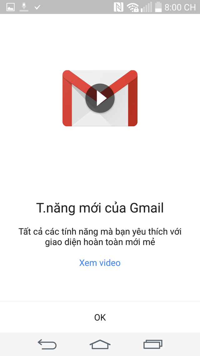 Giao diện Gmail 5.0.