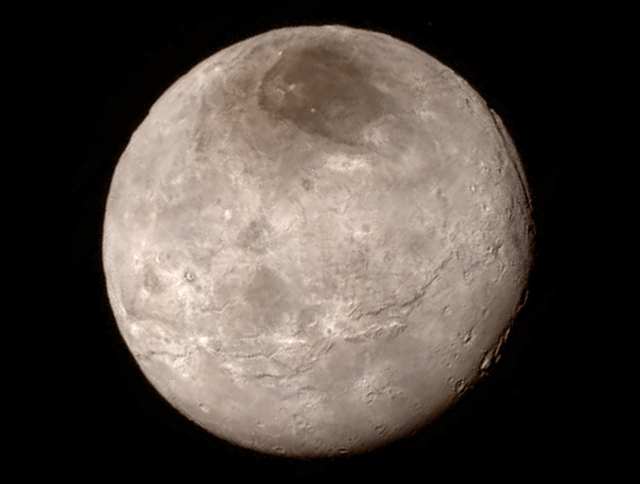 Hình ảnh mặt trăng Charon của sao Diêm Vương.