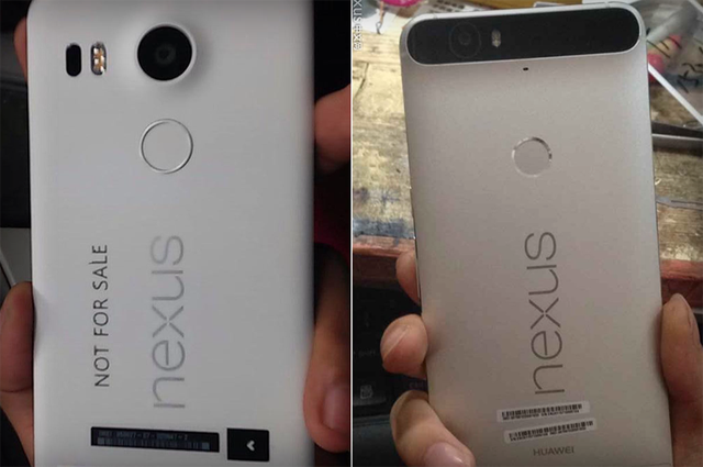  Nexus 5X (trái) và Nexus 6P (phải). 