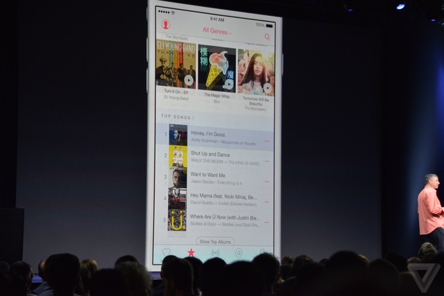 Apple Music sẽ không tách thành một ứng dụng riêng mà được tích hợp ngay vào ứng dụng Music hiện có