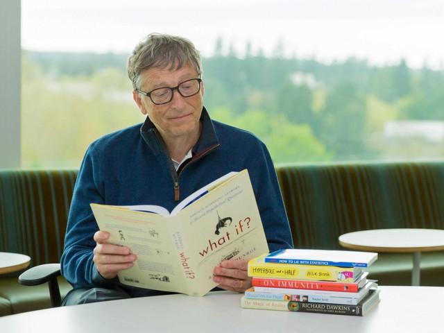 Bill Gates mellows out.