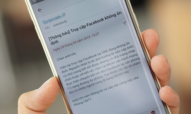 Truy cập Facebook tại VN bắt đầu chậm do đứt cáp AAG