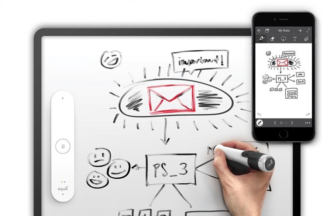 The Equil Smartmarker relays whiteboard activity to mobile devices via Bluetooth