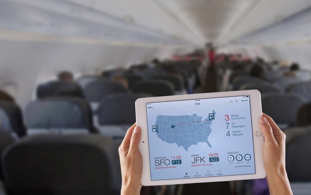 One of the apps developed by Apple and IBM in December, aimed at the airline industry.