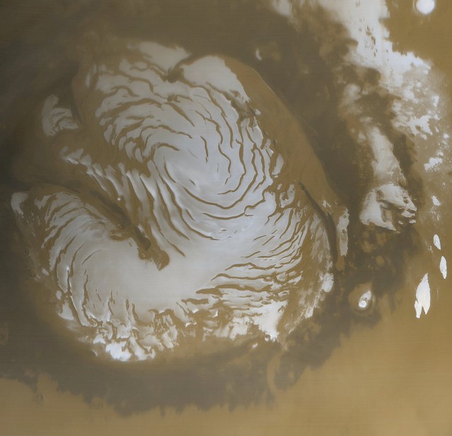  Hình ảnh chụp các tảng băng CO2 trên Sao Hỏa. 