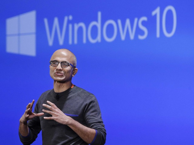 Microsoft CEO Satya Nadella Windows 10 sự kiện