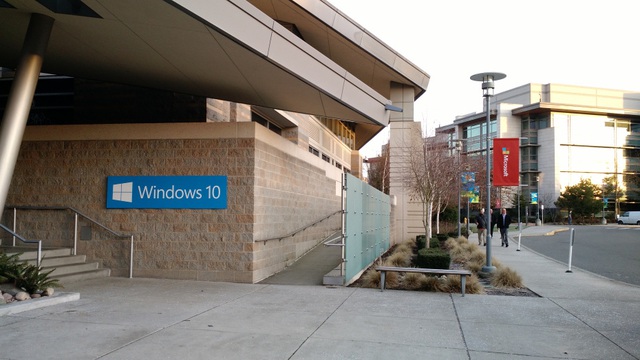At a Windows 10 press event on the Microsoft campus in Redmond, Wash., on Jan. 21.