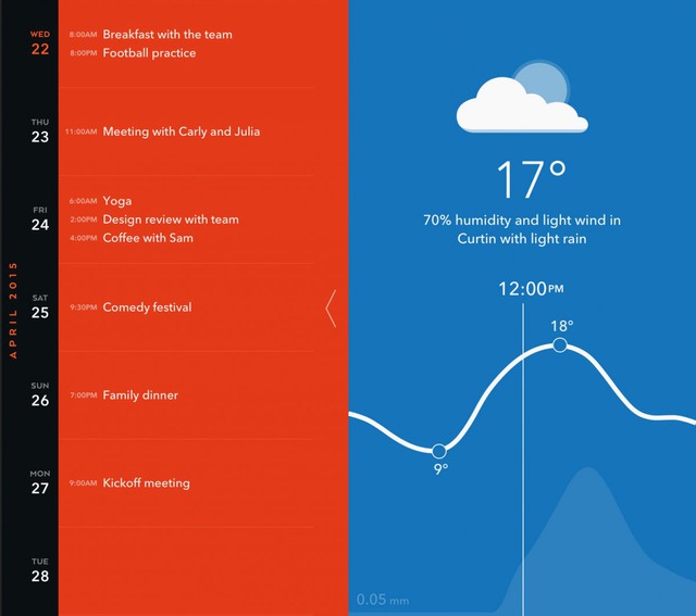 Moleskines Timepage calendar app is as elegant as its notebooks.