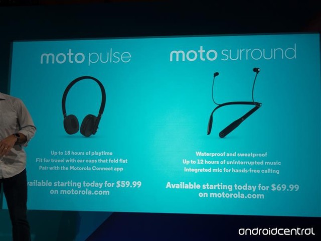 Motorola announces the Moto Pulse and Moto Surround