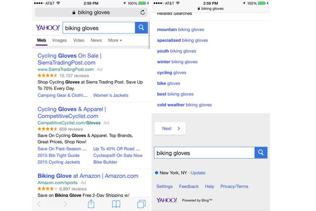 old yahoo search