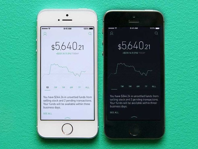 Robinhood is a no-fee stock trading app.