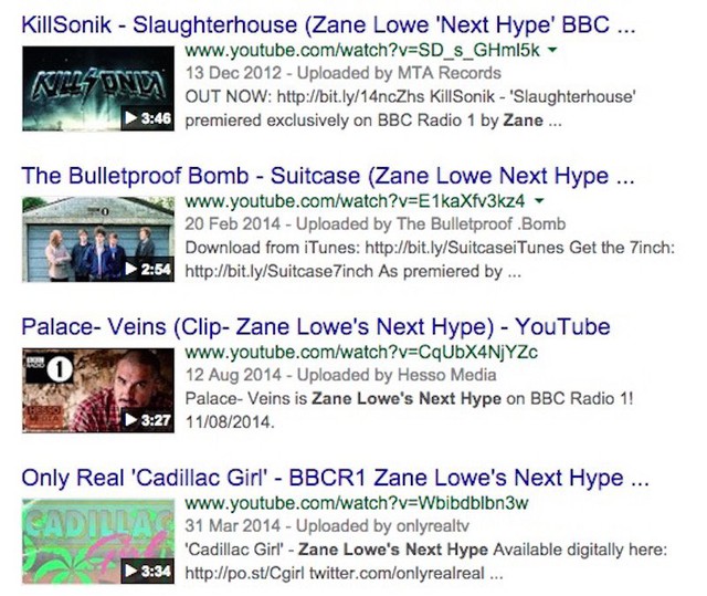 Zane Lowe Next Hype videos