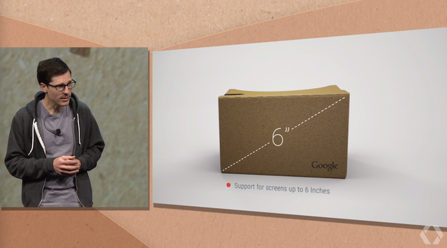 Google &quot;nâng cấp&quot; chiếc Cardboard bằng cách làm nó lớn hơn.