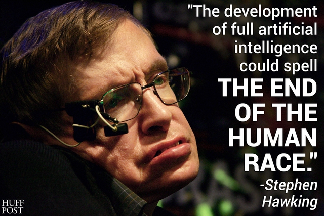 Nhà vật lý Stephen Hawking: &quot;Sự phát triển hoàn thiện của trí tuệ nhân tạo sẽ là dấu chấm hết cho nhân loại&quot;.