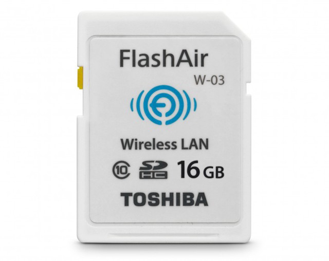 The Toshiba FlashAir III card serves as its own wireless LAN access point, and has a Class...