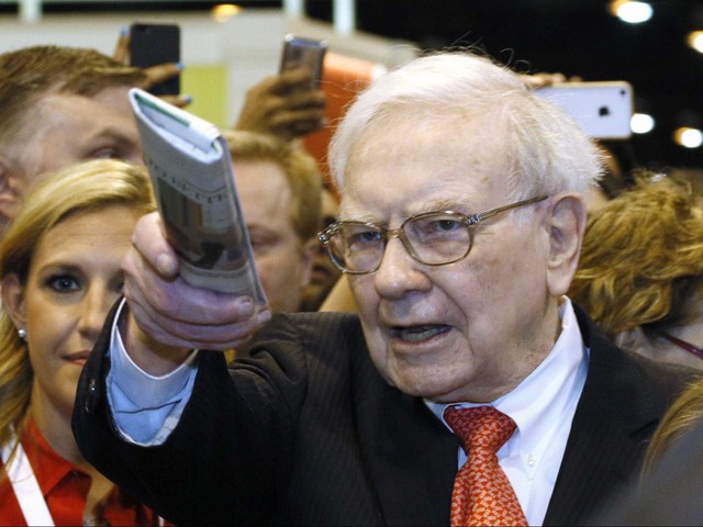 Warren Buffett starts his days with an assortment of national and local news.