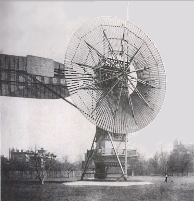 Chiếc máy phát điện từ sức gió đầu tiên trên thế giới.