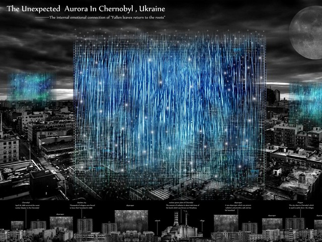 &quot;Unexpected Aura in Chernobyl&quot; là một hệ thống tòa nhà khép kín với hy vọng khởi động lại sự sống tại thành phố Chernobyl sau thảm họa hạt nhân.