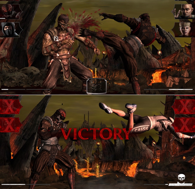 Vẫn xuất hiện những thế đ&ograve;n hiểm h&oacute;c nhưng Mortal Kombat X c&oacute; nhiều điểm kh&aacute;c xa với bản gốc.