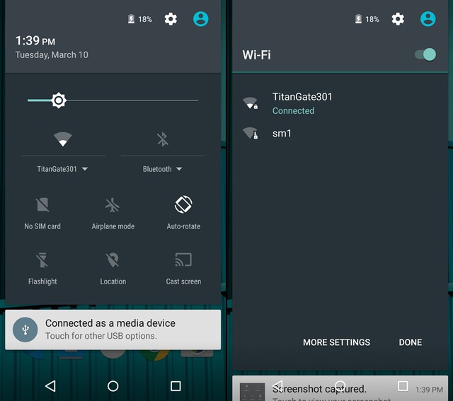 Improved Wi-Fi quick toggle