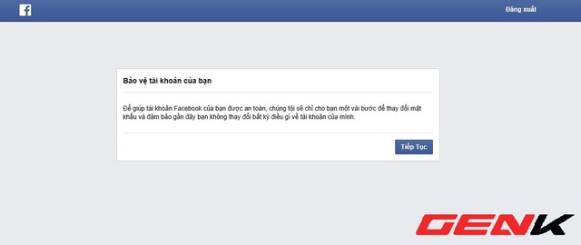 Tiếp tục làm theo các chỉ dẫn của Facebook để khôi phục lại quyền truy cập tài khoản.