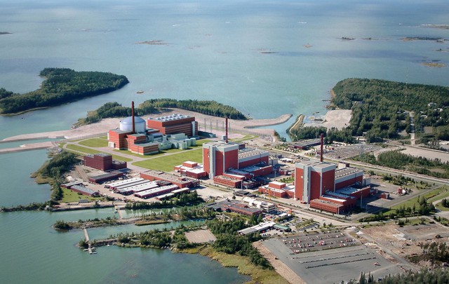 Quang cảnh nhà máy điện hạt nhân Olkiluoto.