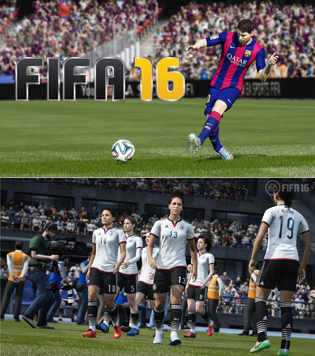 Sự xuất hiện của các nữ cầu thủ là bước đột phá lớn của FIFA 16.