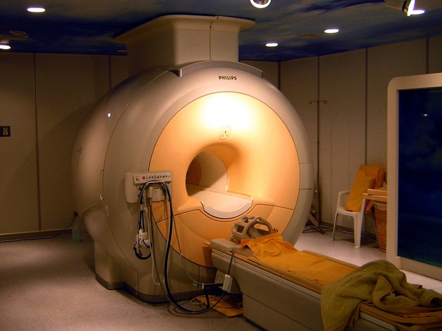 
Các nhà nghiên cứu sử dụng máy chụp cộng hưởng từ fMRI để quét não
