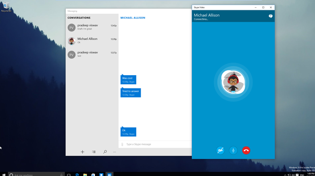  Skype Video có nhiệm vụ thực hiện cuộc gọi tới các liên lạc có trong danh bạ của người dùng 