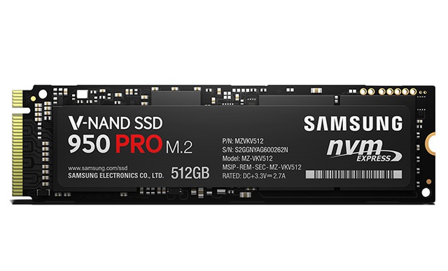   SSD 950 Pro có kích thước vô cùng nhỏ gọn 