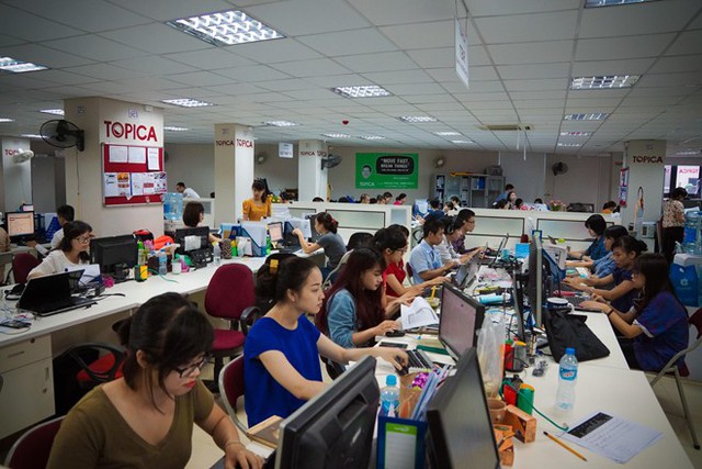 Topica - công ty khởi nghiệp tại Hà Nội cung cấp các khoá học tiếng Anh cũng như đào tạo cử nhân qua mạng. Ảnh: Cnet.
