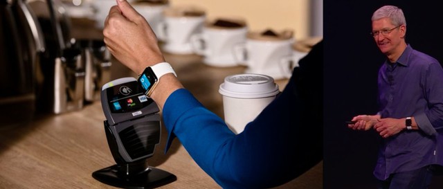 Việc thanh toán sẽ dễ dàng hơn khi bạn chỉ cần lướt chiếc Apple Watch qua các máy thanh toán có tích hợp công nghệ NFC.