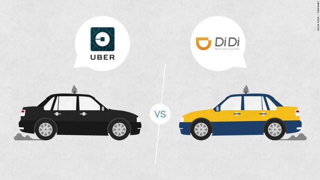Uber và Didi từng là đối thủ cạnh tranh trực tiếp tại Trung Quốc.
