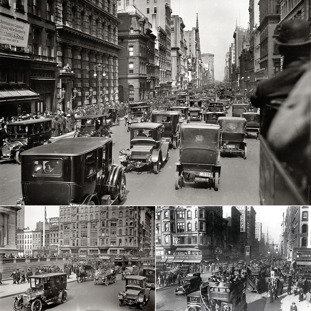  Đến đầu những năm 20 của thế kỷ trước thì những con đường của New York đã chật ních những xe ô tô. 