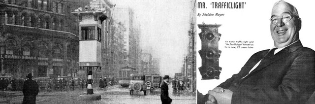  Chiếc đèn giao thông bán tự động đầu tiên được lắp đặt tại giao điểm của Woodward và Michigan Avenues, thành phố Detroit. William Potts sau đó trở nên nổi tiếng và được mọi người gọi là “Ông đèn giao thông”. 