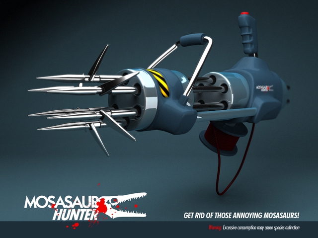  Bản vẽ 3D của Carlos Ortega Elizalde là cảm hứng để Jorg chế tạo ra khẩu súng săn khủng long 