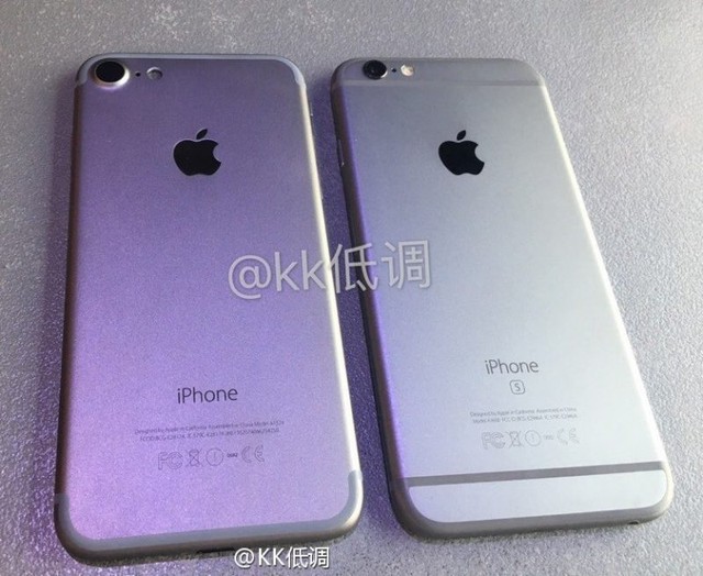  Hình ảnh so sánh giữa iPhone 7 và iPhone 6S. 
