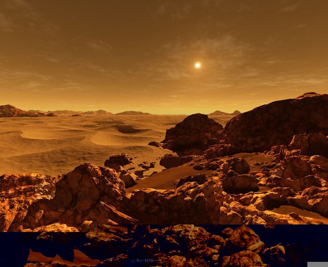 
Mặt trời nhìn từ sao Hỏa với khoảng cách 142 triệu dặm. Với khoảng cách này, mặt trời xuất hiện với kích thước khá nhỏ trên bầu trời đầy bụi bặm của sao Hỏa.
