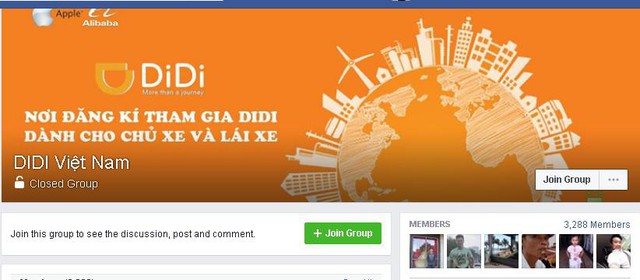  Vẫn có những group Didi Việt Nam đang hoạt động, trong khi Didi Chuxing khẳng định không hề có hoạt động nào tại Việt Nam. 