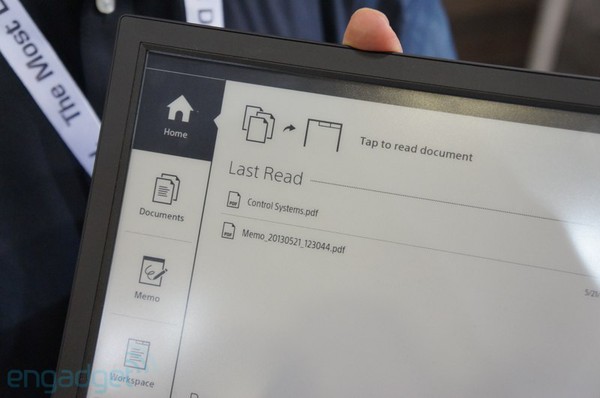 Ảnh và video thực tế Digital Paper: Sách số độc đáo dùng màn hình dẻo E-Ink dẻo của Sony
