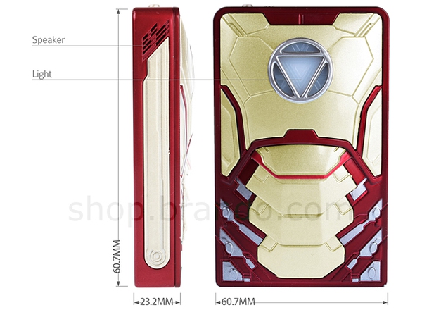Độc đ&aacute;o pin dự ph&ograve;ng c&oacute; h&igrave;nh d&aacute;ng Iron Man 4