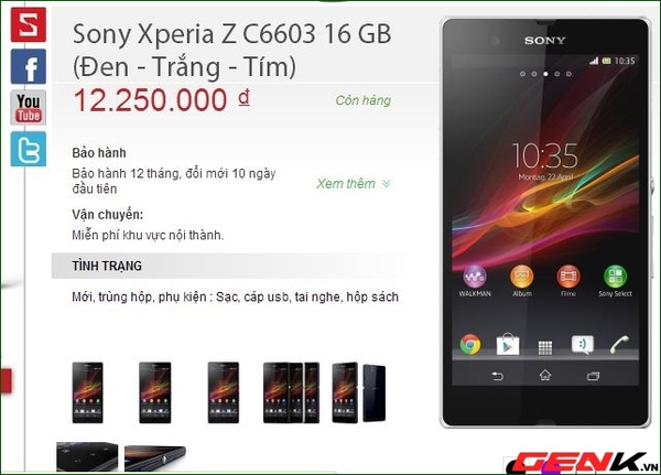 Sony Xperia Z hàng xách tay bán chạy vì giá “quá tốt” 3