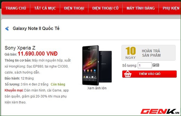 Sony Xperia Z hàng xách tay bán chạy vì giá “quá tốt” 4