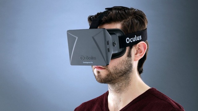 Chiếc kính Oculus Rift.