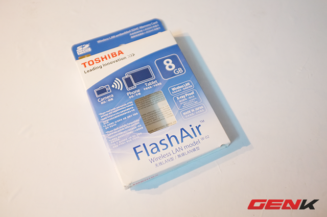 Dùng thử thẻ nhớ SD Toshiba FlashAir tích hợp kết nối Wi-Fi