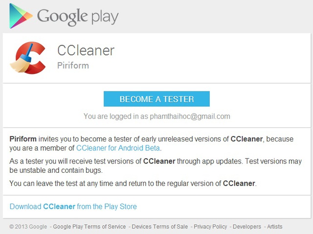 Ứng dụng siêu dọn dẹp máy tính CCleaner có mặt trên Android