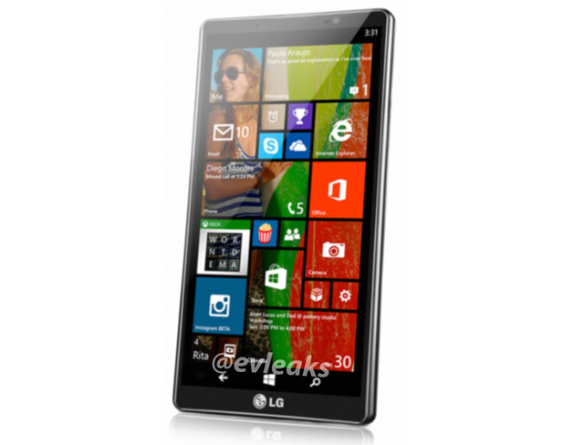 Rò rỉ điện thoại Windows Phone 8.1 LG Uni8 thiết kế đẹp