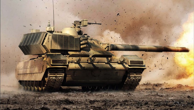 Súng máy trên xe tăng Armata sẽ được sử dụng để chống đạn pháo