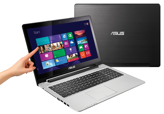 Asus VivoBook S550 là mẫu laptop có thiết kế truyền thống nhưng được trang bị thêm màn hình cảm ứng hiện đại.